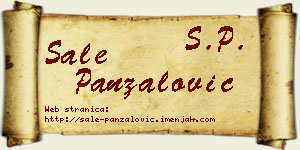 Šale Panzalović vizit kartica
